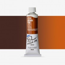 Holbein : Duo Aqua : Watermixable Oil Paint : 40ml : Brown Pink (Caramel)