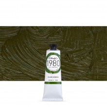 Gamblin : 1980 Oil Paint : 37ml : Olive Green