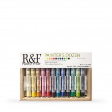 R&F : Pigment Stick Set : 38ml : Painters Dozen Set 1 : 12 Colours