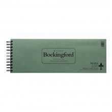 Bockingford : Spiral Fat Pad : Landscape : 15x42cm : 16.5x6in : 25 Sheets : Rough