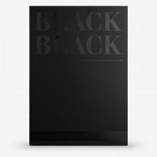Fabriano : Black Black : Pad : 140lb : 300gsm : A2 : 42x59.4cm : 20 Sheets