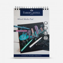 Faber-Castell : Creative Studio : Wiro : Mixed Media Pad : 250gsm : A4 : 30 Sheets : Black