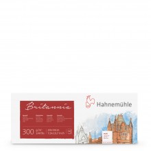 Hahnemuhle : Britannia : Block : 300gsm : 140lb : 20x50cm (Apx.8x20in) : 12 Sheets : Not