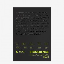 Stonehenge : Aqua Black Watercolour Paper Pad : 140lb (300gsm) : 10x14in : Cold Pressed : Not