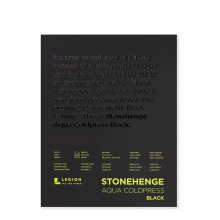 Stonehenge : Aqua Black Watercolour Paper Pad : 140lb (300gsm) : 8x10in : Cold Pressed : Not
