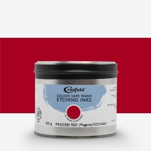 Cranfield : Caligo : Safe Wash : Etching Ink : 500g Tin : Process Red ( Magenta)