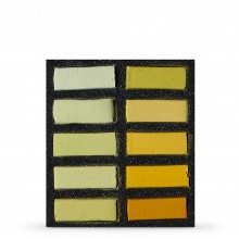 Art Spectrum : Extra Soft Square Pastel : Set Of 10 : Yellows