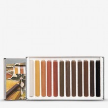 Cretacolor : Carres : Set of 12 : Hard Pastel Browns