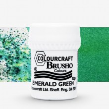 Brusho : Crystal Colours : Powder Paint : 15g : Emerald Green