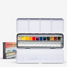 Daniel Smith : Watercolour Paint : Half Pan : Metal Box Set of 12