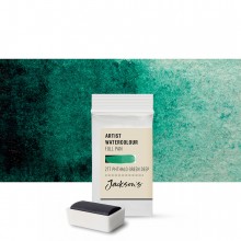 Jackson's : Artist Watercolour Paint : Full Pan : Phthalocyanine Green Deep