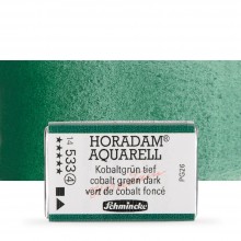 Schmincke : Horadam Watercolour Paint : Full Pan : Cobalt Green Dark