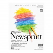 Strathmore : 200 Series : Newsprint Paper : Pad : 49gsm : 18x24in : 100 Sheets