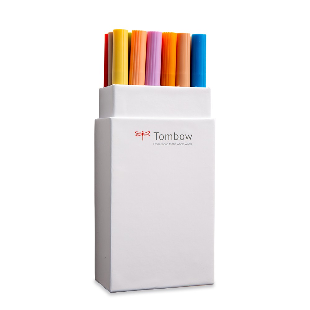 Tombow : Art Dual Blendable Brush Pens : Set of 18 : Secondary Colours
