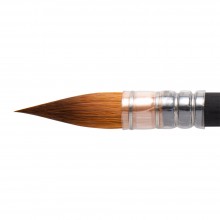 Princeton : Aqua Elite : Synthetic Kolinsky Sable : Watercolour  Brush : Series 4850 : Short Handle : Quill : Size 6