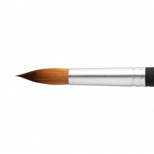 Princeton : Aqua Elite : Synthetic Kolinsky Sable : Watercolour  Brush : Series 4850 : Short Handle : Round : Size 16