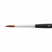 Princeton : Aqua Elite : Synthetic Kolinsky Sable : Watercolour  Brush : Series 4850 : Short Handle : Round : Size 6