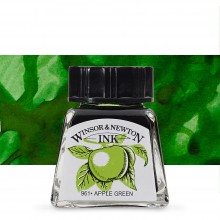 Winsor & Newton : Drawing Ink : 14ml : Apple Green : (Water Resistant)