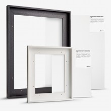 Jackson's : Premium 19mm Stretched Linen Canvas and 23mm Rebate Ready-Made Wooden Tray (Float) Frame Set