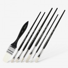 Jackson's : AKOYA White Synthetic Brushes : Series 363 / 364 / 365 / 366 / 367 / 368 / 369
