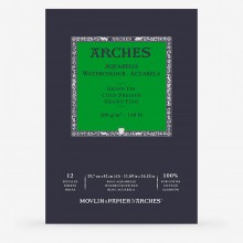 Arches : Aquarelle : Gummed Watercolour Pad : A3 : 12 Sheets : Not