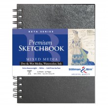Stillman & Birn : Beta Sketchbook : 6 x 8in Wirebound 270gsm : Natural White : Cold Pressed / Rough