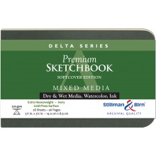 Stillman & Birn : Delta Softcover Sketchbook : 270gsm : Cold Press : 5.5x3.5in (14x9cm) : Landscape