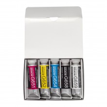 Holbein : Artists' Gouache Paint : 15ml : Primary Set of 5