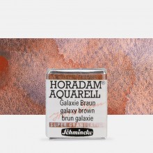 Schmincke : Horadam Watercolour Paint : Super Granulation : Half Pan : Galaxy Brown
