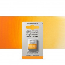 Winsor & Newton : Professional Watercolor : Half Pan : Cadmium Orange