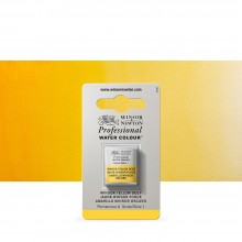 Winsor & Newton : Professional Watercolor : Half Pan : Winsor Yellow Deep