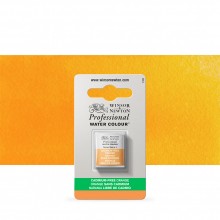 Winsor & Newton : Professional Watercolor : Half Pan : Cadmium-Free Orange