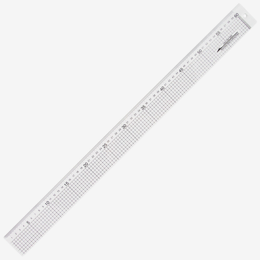 Jakar : Acrylic Ruler With Stainless Steel Edge : 60cm | Jackson's Art
