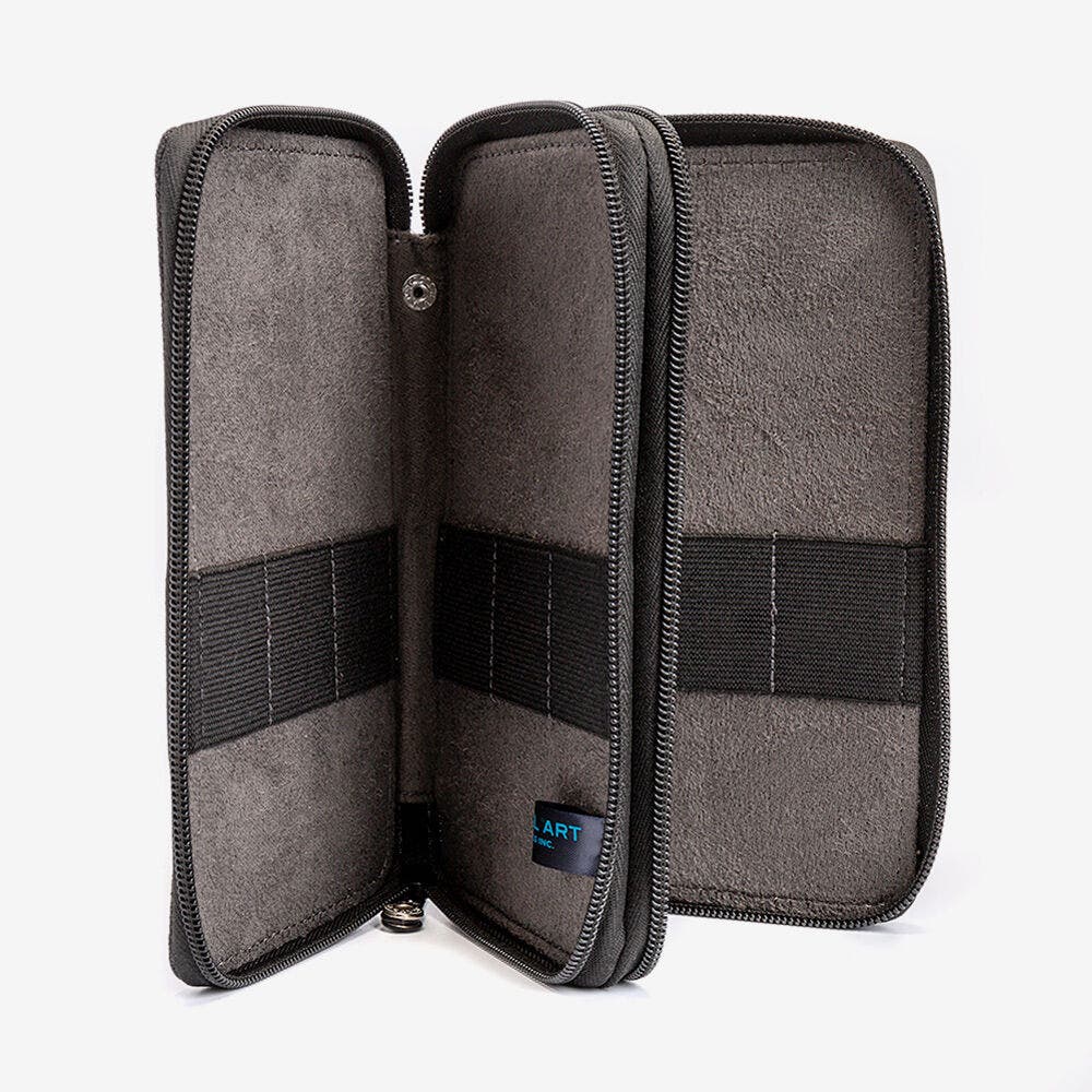Global Canvas Style Black Folding Colour Pencil Case Holds 48 Jackson s Art