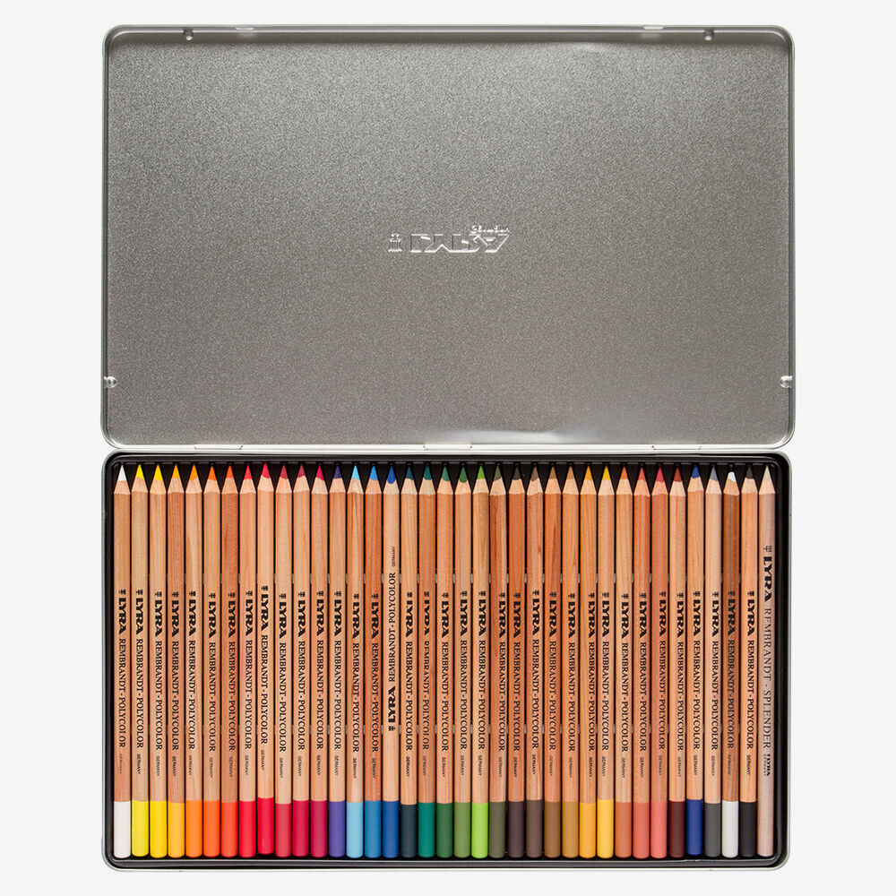 Lyra : Rembrandt Polycolor Colored Pencil Set : Metal Box 36