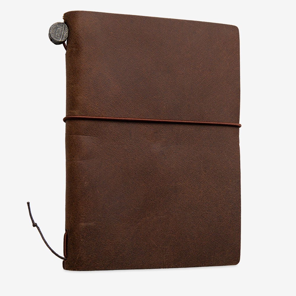 Traveler's Company : Traveler's Notebook : Passport Size : Leather Cover : Brown