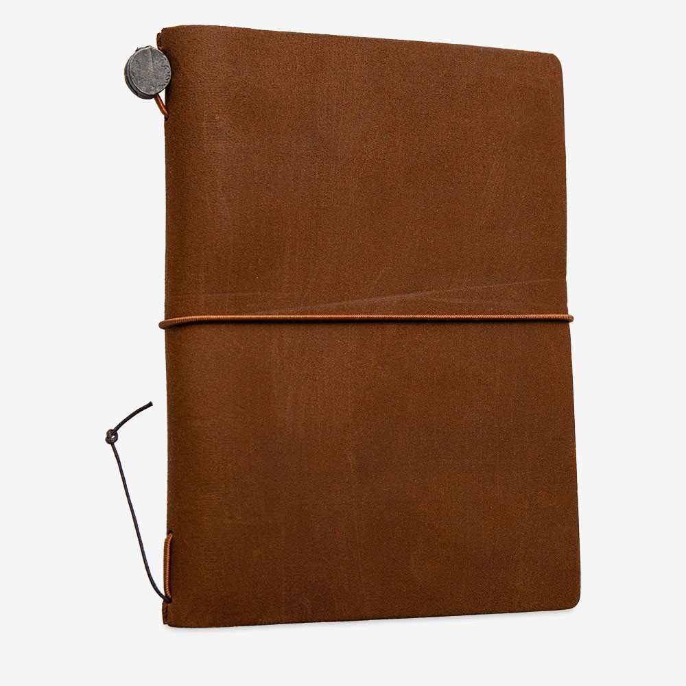 Traveler's Company : Traveler's Notebook : Passport Size : Leather Cover : Camel