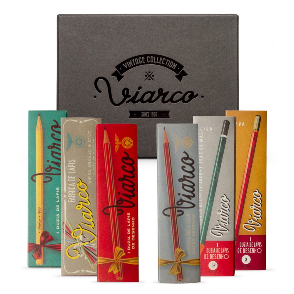 Viarco : Vintage Pencil : Collection Pack of 12 HB