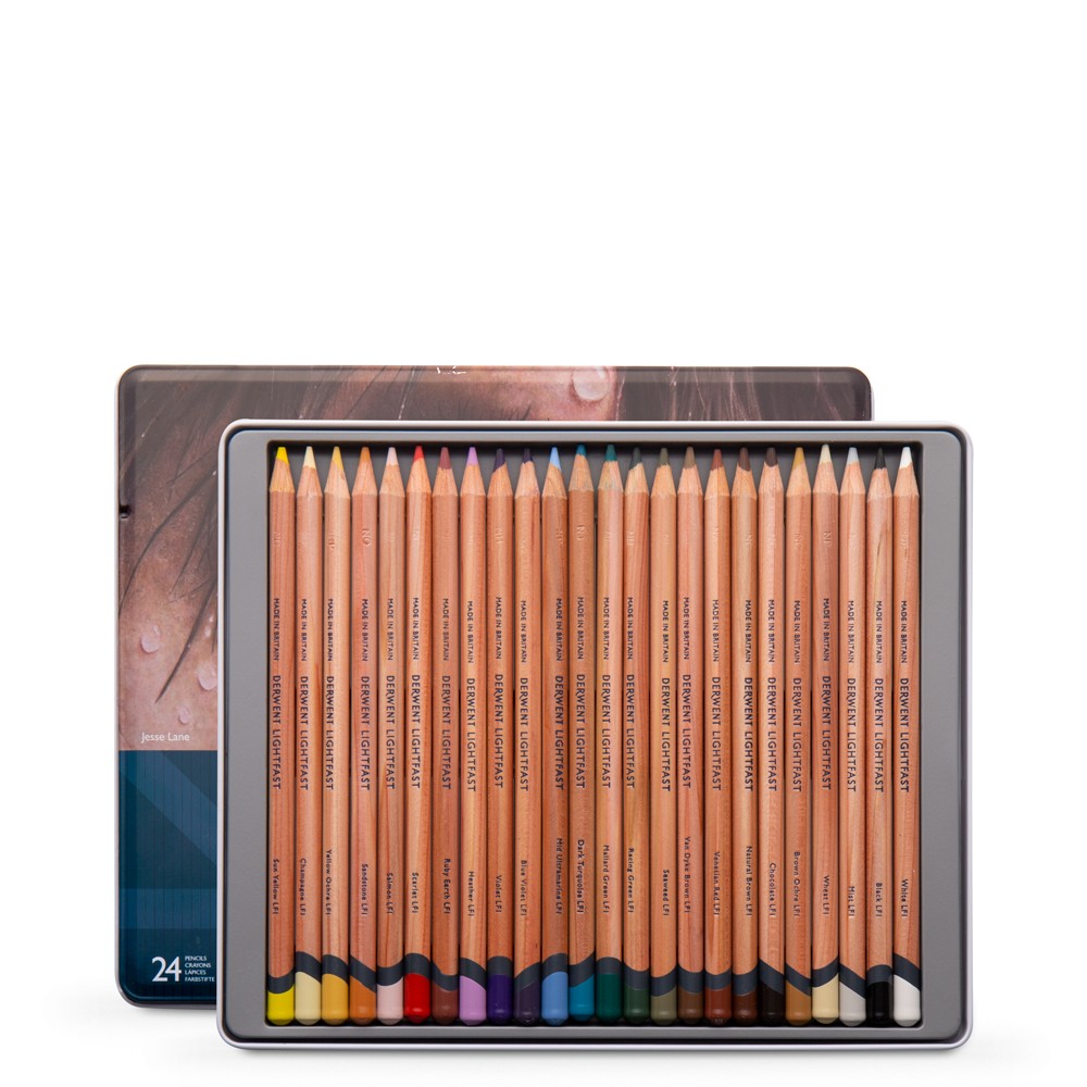 Derwent : Lightfast : Colour Pencil : Tin Set of 24