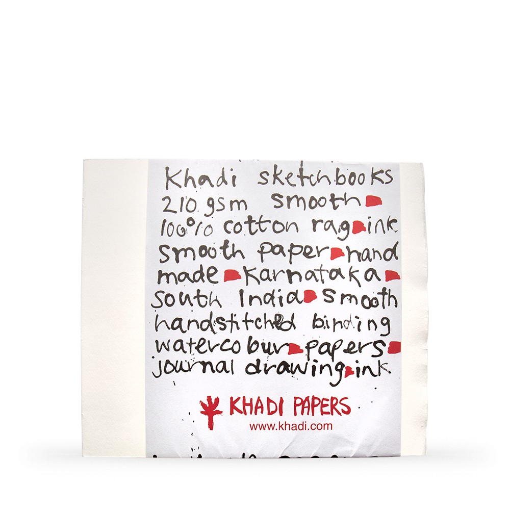 Khadi : Handmade Bound Sketchbook 210gsm : Smooth : 30x35cm : 20 Sheets