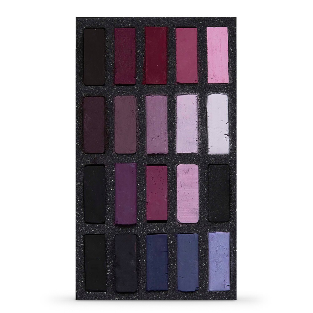 Art Spectrum : Extra Soft Square Pastel : Set Of 20 : Violets