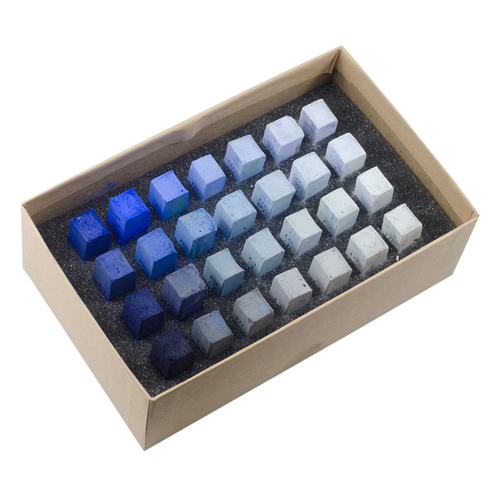 Blue Earth : Soft Pastel : 28 Stick Box Set : Blue