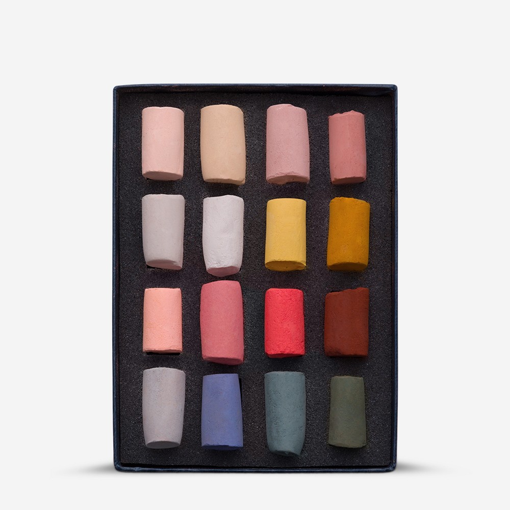 Unison Colour : Soft Pastel : Portrait Set of 16 Half Sticks