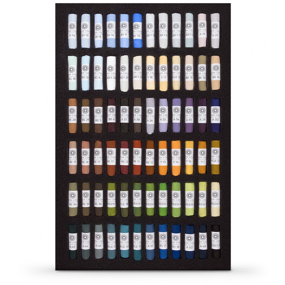 Unison Soft Pastels: Festlegen von 72 für Landschaften in einer schwarzen Geschenkbox