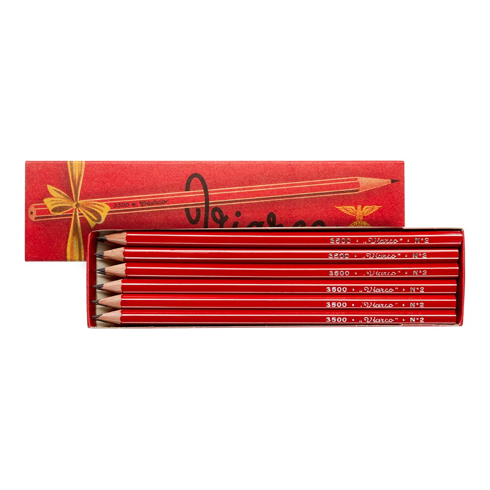 Viarco : Vintage Pencil : Red Box : Pack of 12 HB