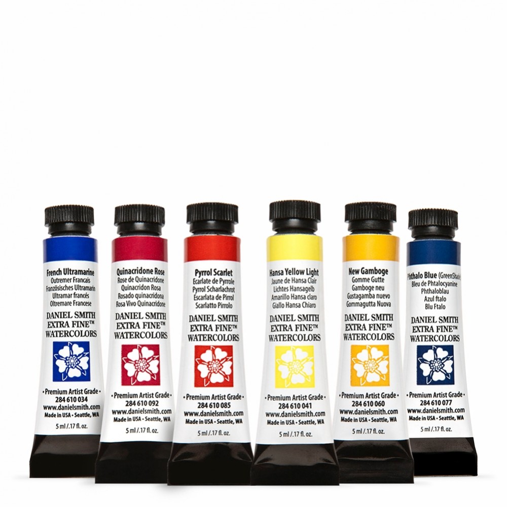 Daniel Smith : Watercolour Paint : Essentials Set : 5ml : Set of 6