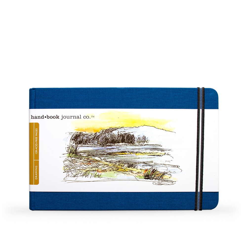 Hand Book Journal Company : Drawing Journal : 5.5x8.25in (Apx.14x21cm) : Landscape : Ultramarine Blue