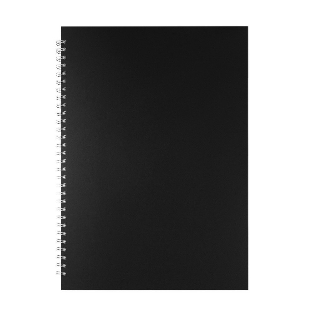 Pink Pig : Sketchbook : 150gsm : A3 : Black Cover : Portrait