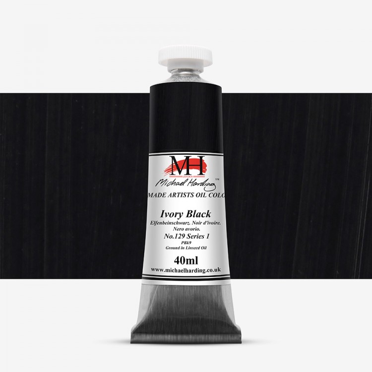 Michael Harding Öl Farbe: 40ml Elfenbein schwarz