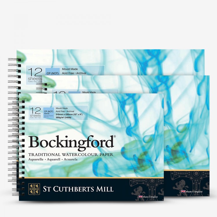 Bockingford : Watercolour Papers : White : Regular Spiral Pads : Not